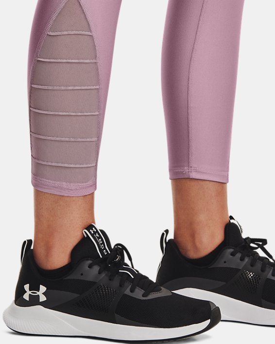 Women's HeatGear® No-Slip Waistband Ankle Leggings, Pink, pdpMainDesktop image number 3